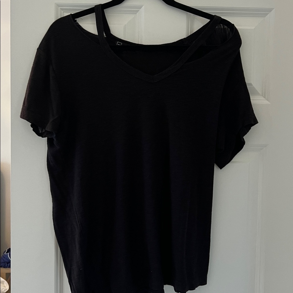 Black V-Neck T-Shirt